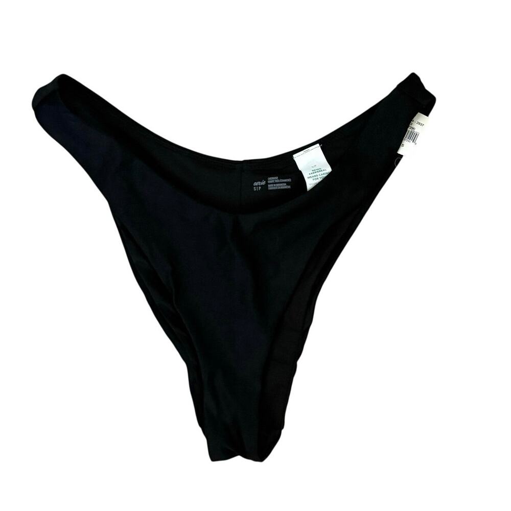 New Aerie Black Cheekiest Swim Bottoms Small